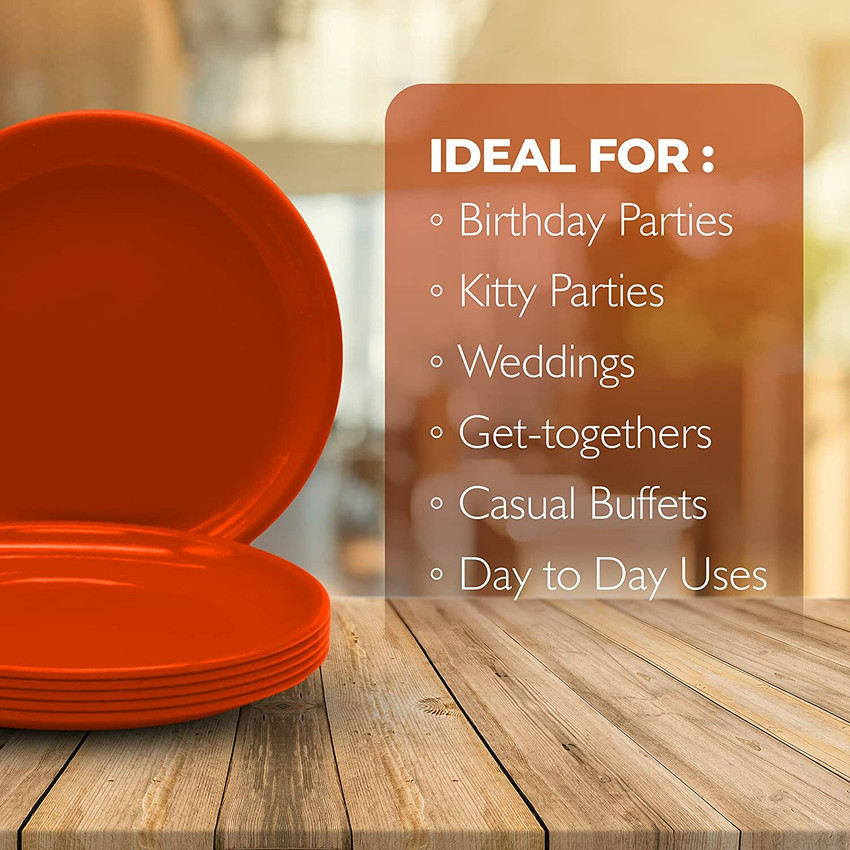 Orange dinner plates deals
