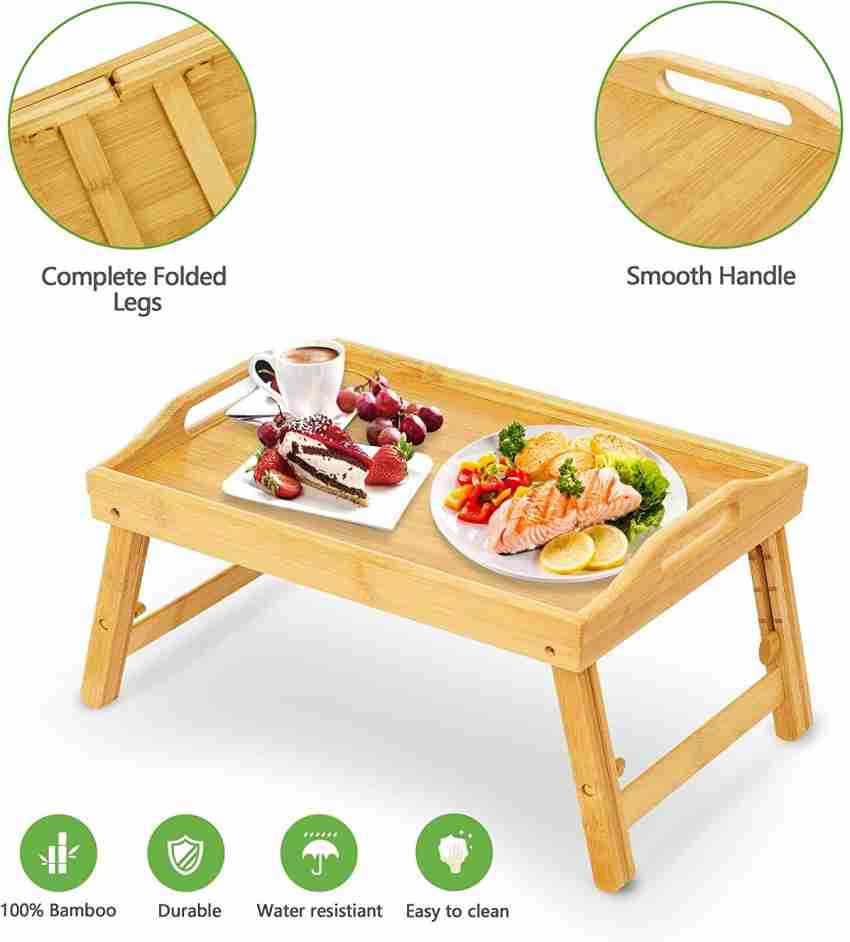 Pipishell Bamboo Bed Breakfast Tray, Bed Trays for India