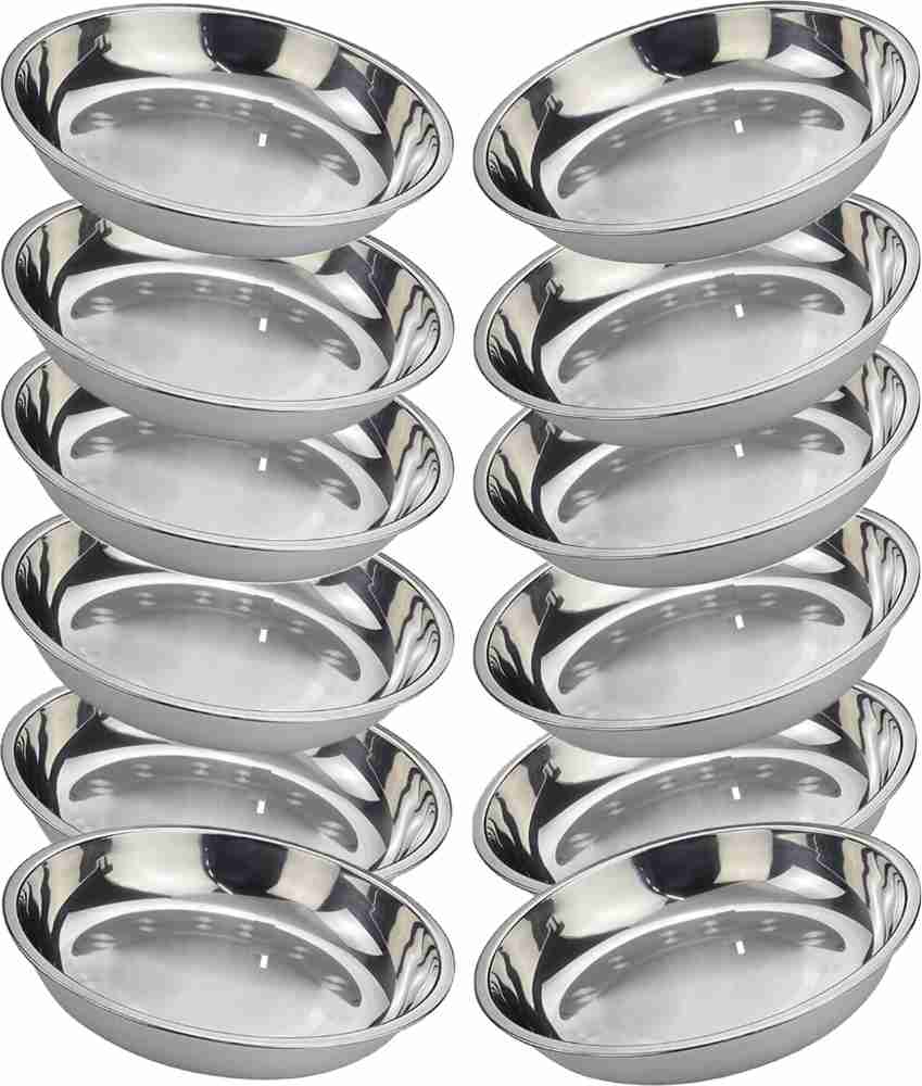 KARFE Stainless Steel Dinner Plate Durability Rust Free for Everyday Dining 24 CM Rice Plates Price in India Buy KARFE Stainless Steel Dinner Plate Durability Rust Free for Everyday Dining 24