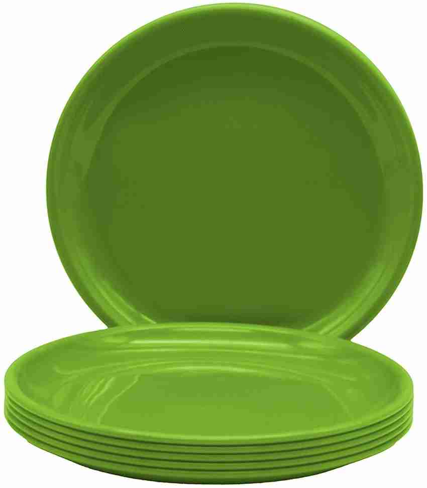 Green cheap plastic plate