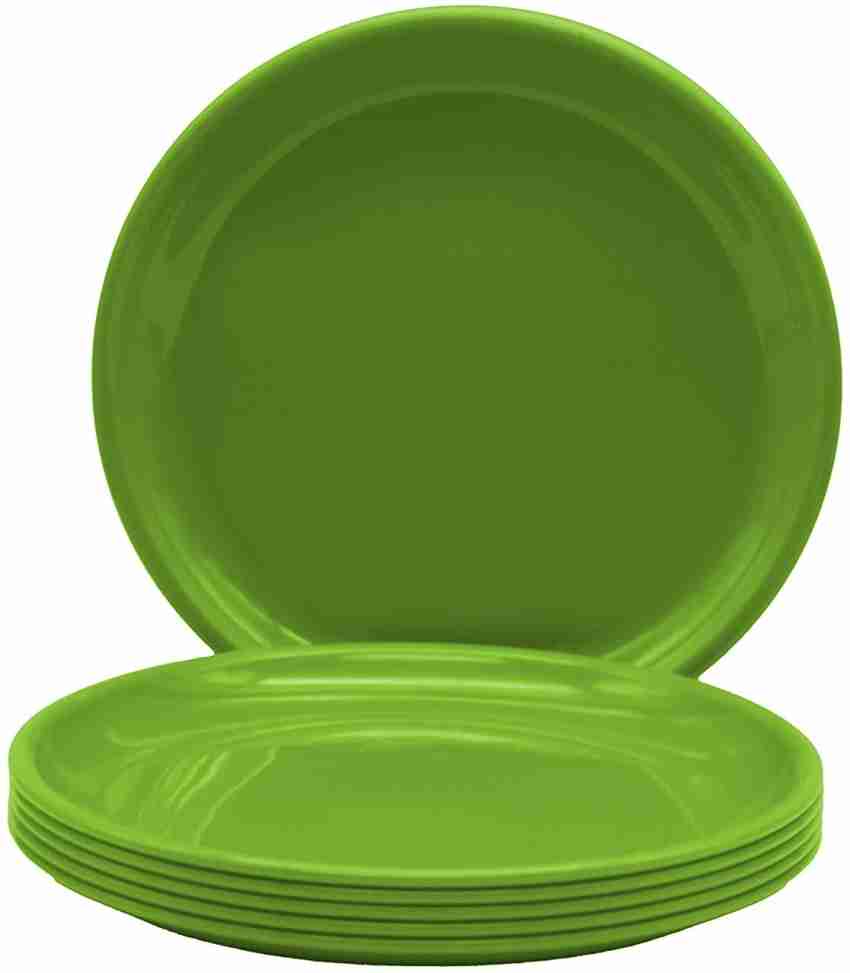 Buy Carry Green Plastic Microwave Safe Round Full Plates, Quarter Plates  And Bowl Set 18 Pc Online at Best Prices in India - JioMart.