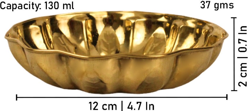  ALODIE- Brass Plate/Pital Thali Set in Small Size