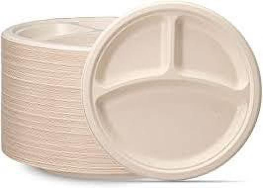Plastic Circular Plain Disposable Plate, Size: 9-10 Inch at Rs 3/piece in  Mumbai