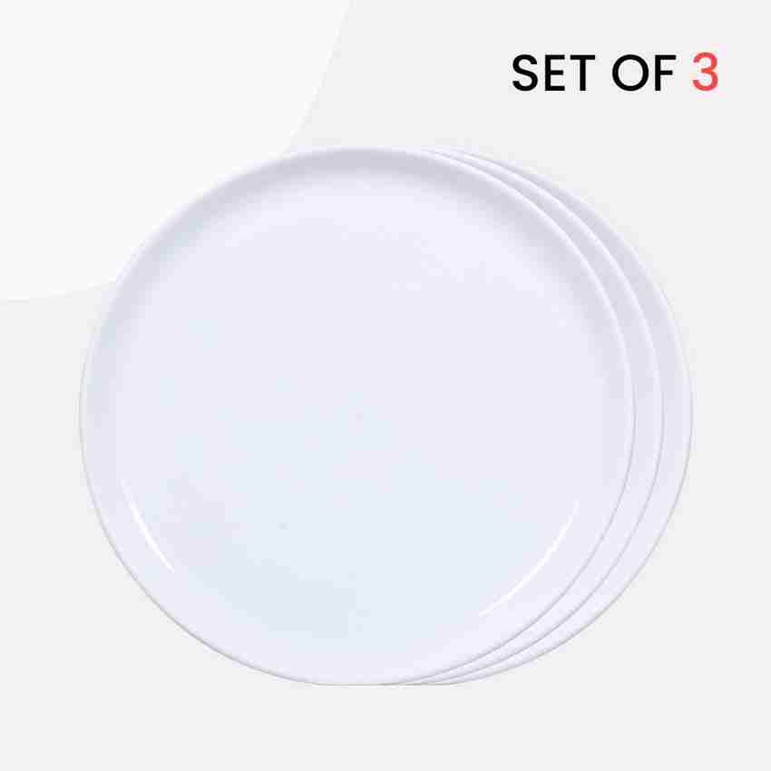 GOWRI Versatile Compact Plastic Buffet Plates 13 Inch Heavy Size