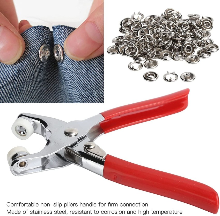 vitzie 100 Pcs Rivets Grommet Eyelet Setting Pliers Tool for Cloth