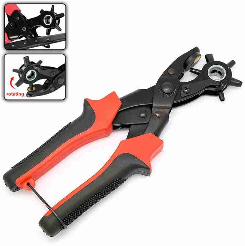 Heavy Duty Leather Hole Punch Tool Multi Size Plier for Belt Collar Strap  Fabric