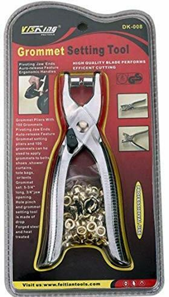 Eyelet fastener tool top