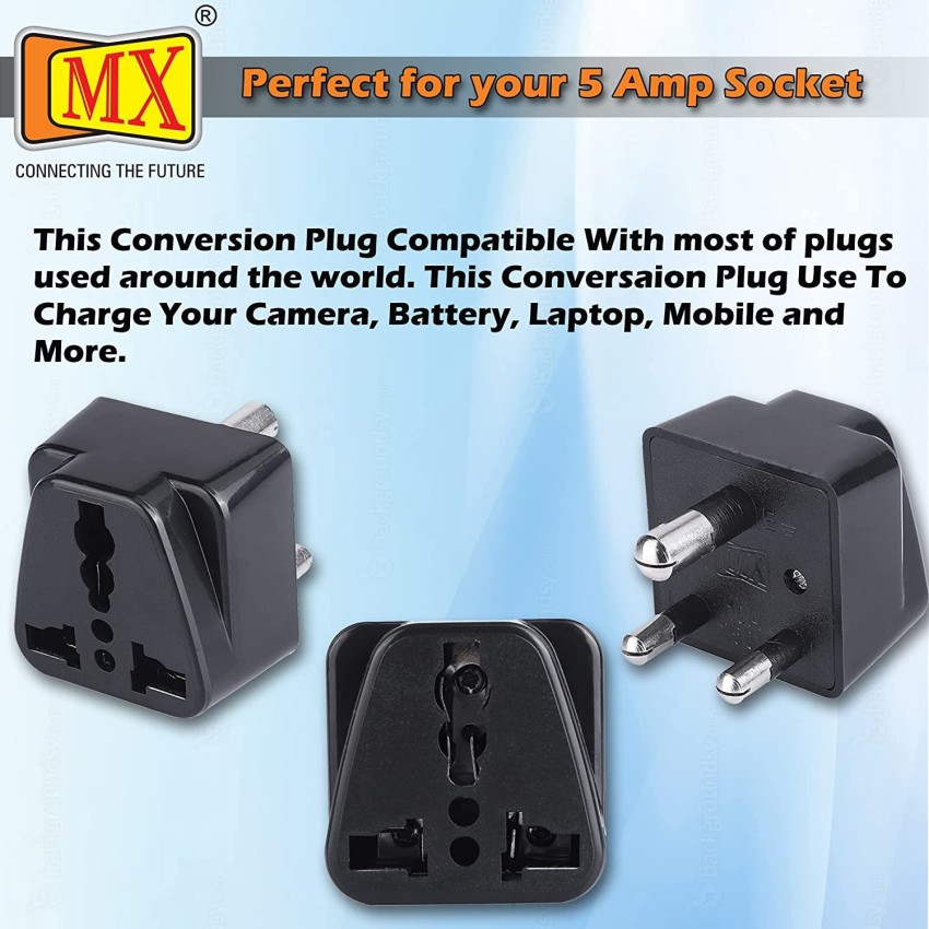 1PCS International Travel Universal Adapter 3PINS india south africa AC  Electrical power adapter Plug PLUG TYPE D