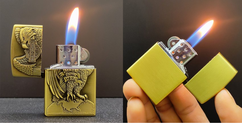 Point Zero Exclusive Metal Body Wheel Flame Pocket Lighter Price