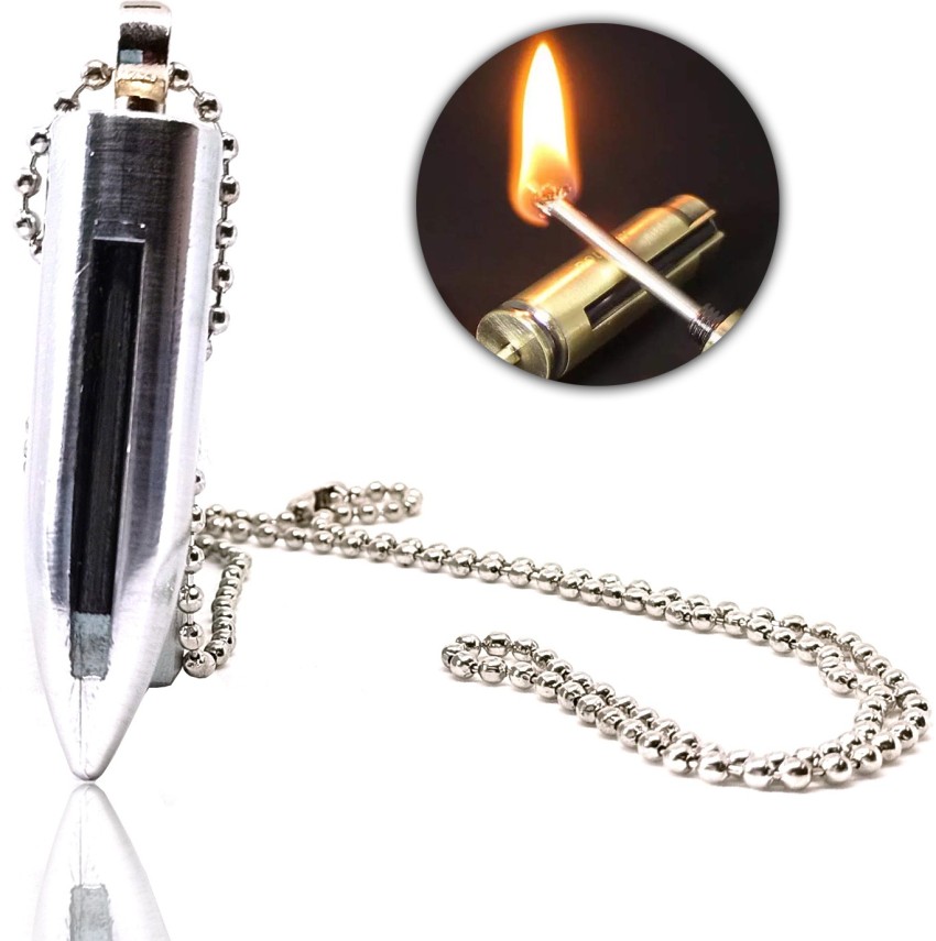 FITUP Metal Essential Premium Refillable Permanent Match Flint Fire Starter  Keychain Pocket Lighter Price in India - Buy FITUP Metal Essential Premium  Refillable Permanent Match Flint Fire Starter Keychain Pocket Lighter online