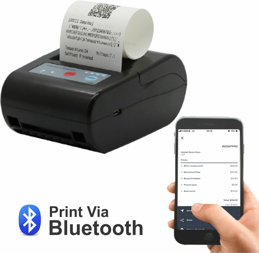 Buy Niyama BT-II Wireless Bluetooth Thermal Printer 58 mm (2 inch), Battery Backup + Chargeable