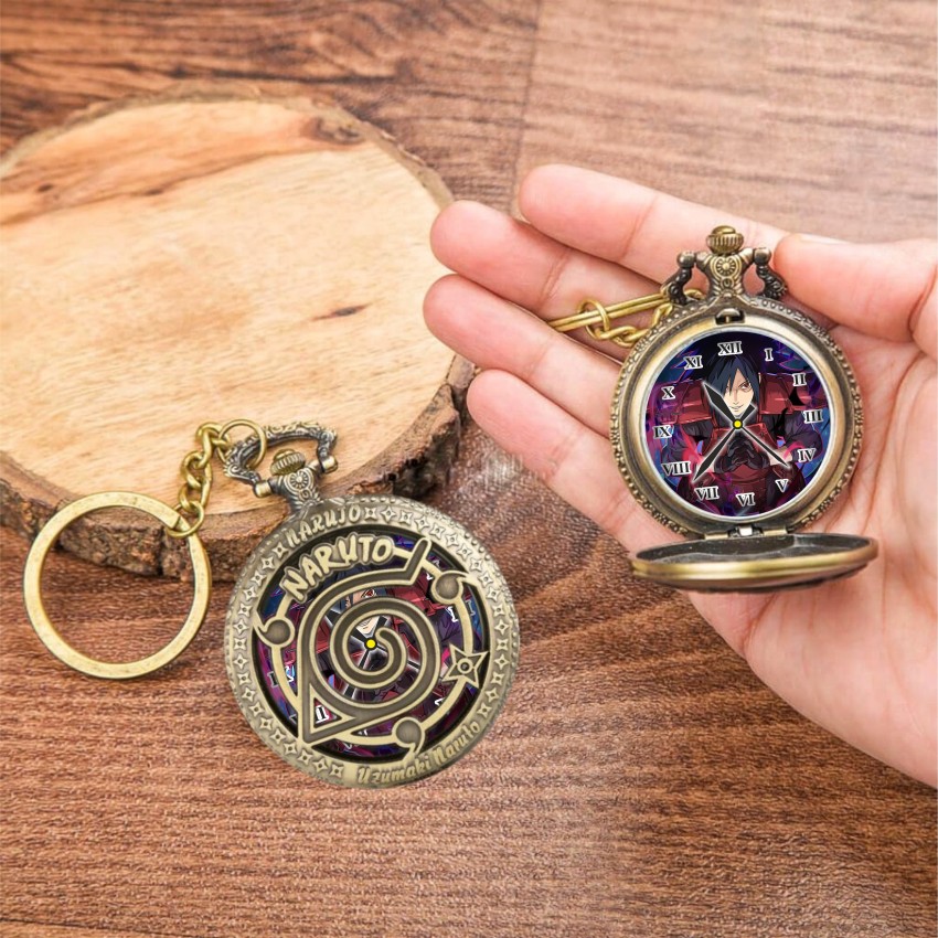 bronze pocket watch on a chain