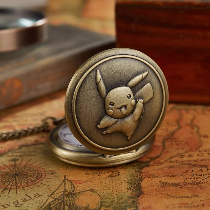 Buy GT Gala Time Thekeyhouse Gold Metal Famous Pikachu Pokemon Theme  Vintage Gandhi Style Pocket Watch Key Chain Online at Best Prices in India  - JioMart.
