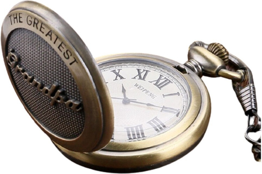 GT Gala Time Vintage Greatest Grandpa Theme Designer Gift for Grand Father Pocket Watch Key Chain Stainless Steel Pocket Watch Chain Price in India Buy GT Gala Time Vintage Greatest Grandpa