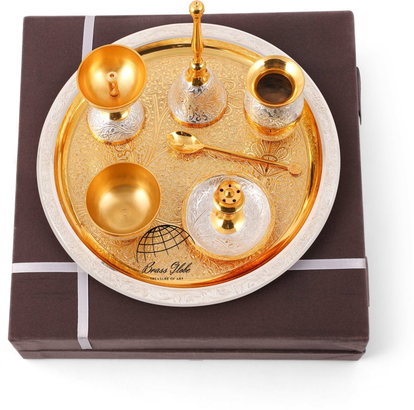 Brass Globe BRASS POOJA SET, POOJA ARTICLES