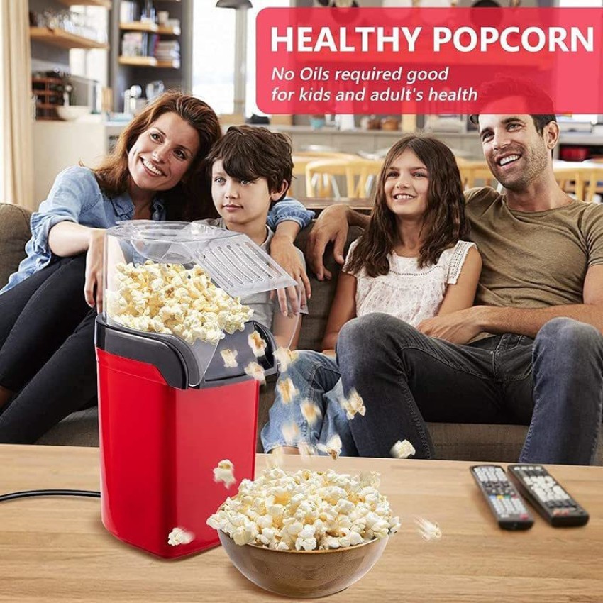 Hot Air Popcorn Poppers for Home 1200W Popcorn Maker Machine No