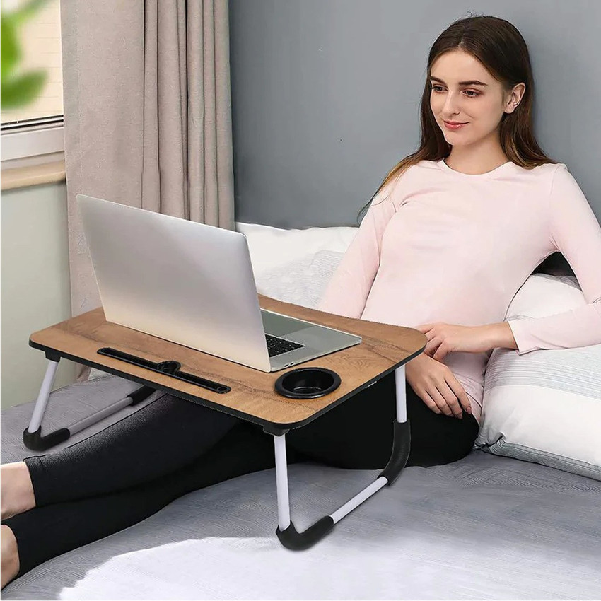 Multipurpose foldable online laptop table