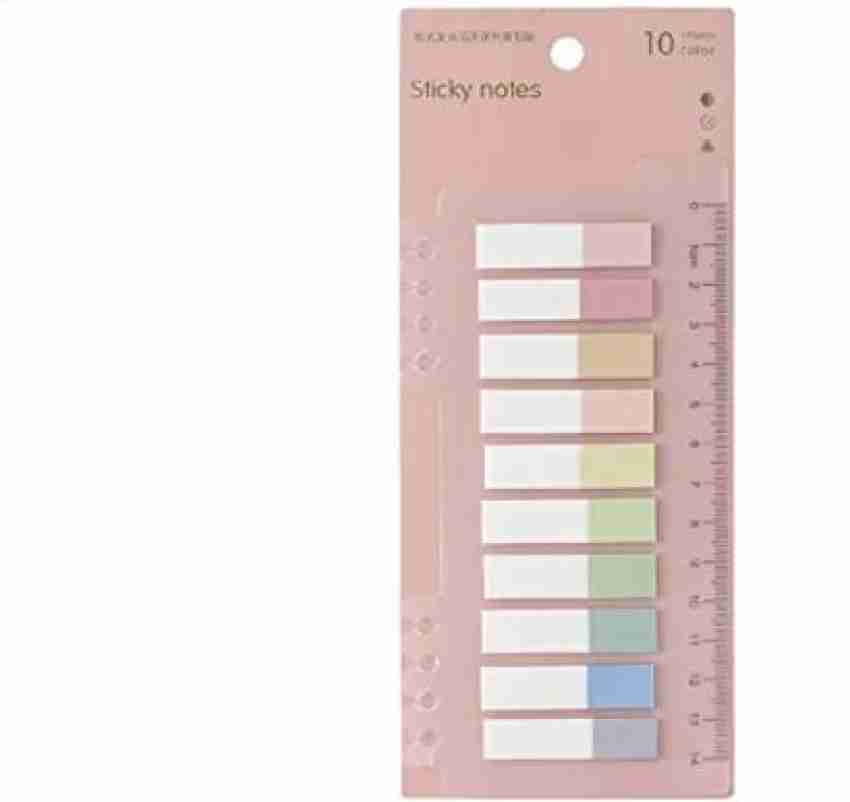  600 Pcs Morandi Sticky Tabs Book Notes Tabs, Page Markers Tabs  Pastel Book Tabs Reading Tabs Annotation Tabs Page Markers Sticky Index Tabs  with Ruler Tabs for Annotating Books (Color