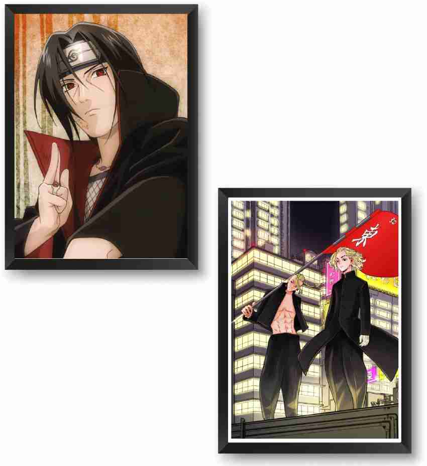 Itachi Uchiha Framed Poster Original Art Anime Naruto