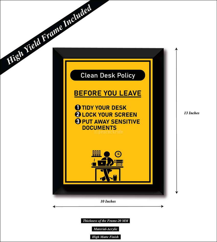 Clean Desk Policy Poster