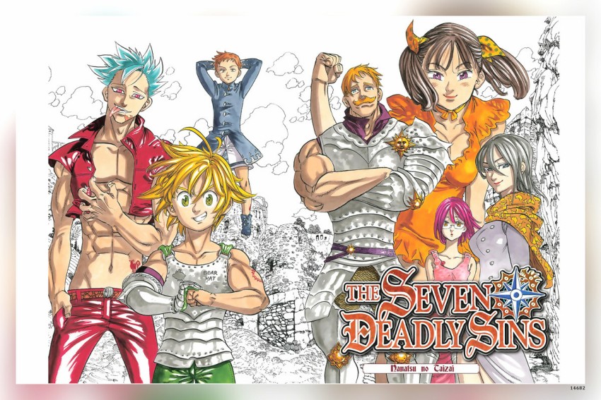 The Seven Deadly Sins Anime Poster and Prints Unframed Wall Decor 12x18