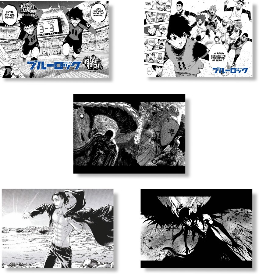 Attack on titan random anime manga panel wall decor 25 pcs, Hobbies & Toys,  Books & Magazines, Comics & Manga on Carousell