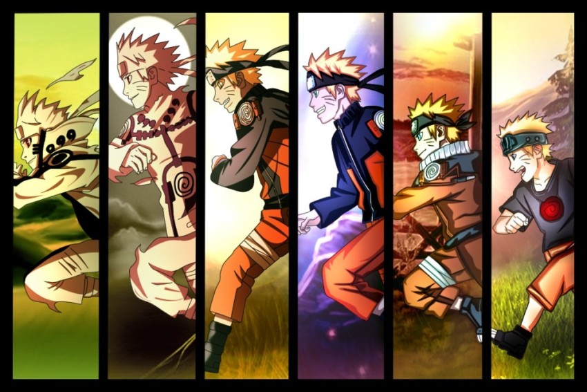 Pack of 1 Naruto Poster  Anime Poster  HD Photos for Wall decor  Photographic Paper 8 inch X 12 inch Gloss Laminated Rolled in Safety  tube Paper Print  Comics posters