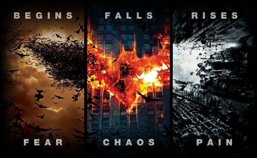 the dark knight trilogy poster