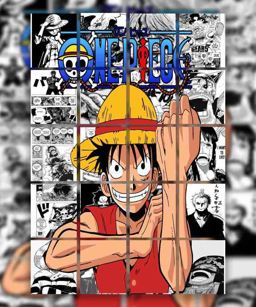 Um pôster para o anime one piece chamado one piece