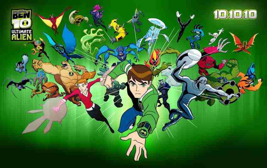 wallpaper ben 10 ultimate alien and gwen on quality paper 13x19 Paper Print Art Paintings posters in India Buy art film design movie music nature and educational paintings wallpapers at