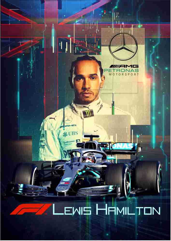 Lewis Hamilton Sticker Sheet, Mercedes, Formula 1