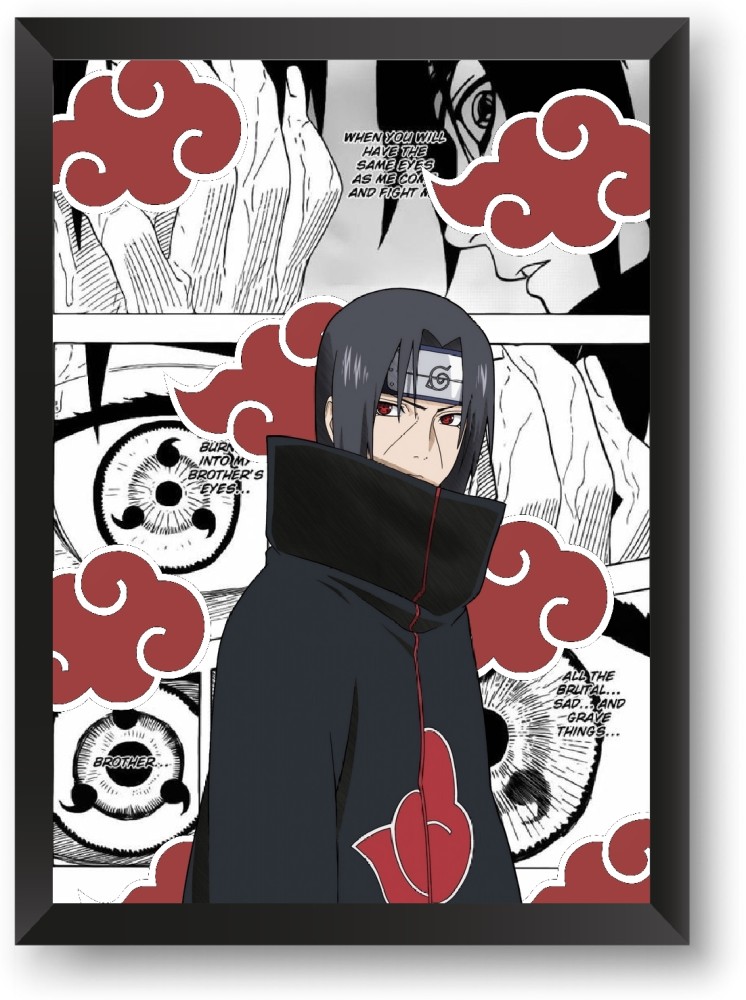 Itachi Uchiha Framed Poster Original Art Anime Naruto