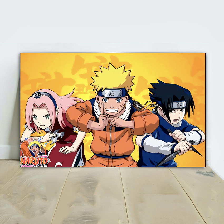 Naruto Super Wide Naruto All Characters Picture (with Frame