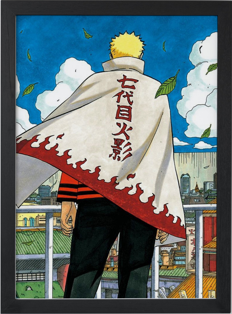 Naruto Hokage Poster, Naruto Uzumaki Hokage Anime Poster, Naruto Wall  Poster