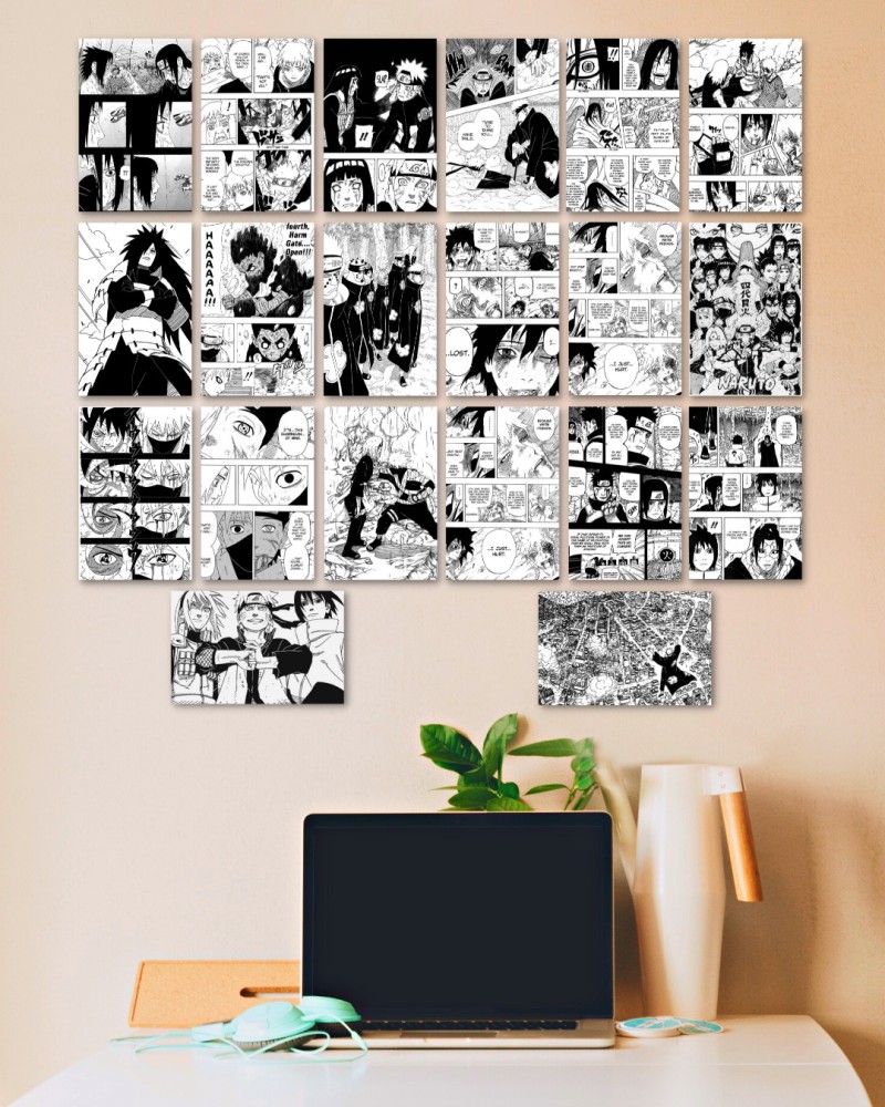 Demon Slayer Manga Panels 8.2x5.8 Inches 300 GSM Manga Wall Collage Kit  Demon Slayer