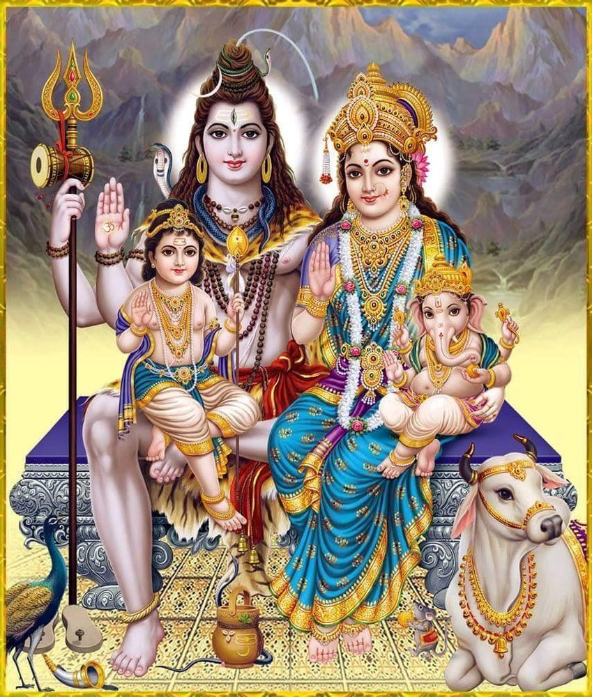 Shiv Parvati Religious Photo Poster Photographic Paper Religious Decorative Art Paintings posters in India Buy art film design movie music nature and educational paintings wallpapers at Flipkart