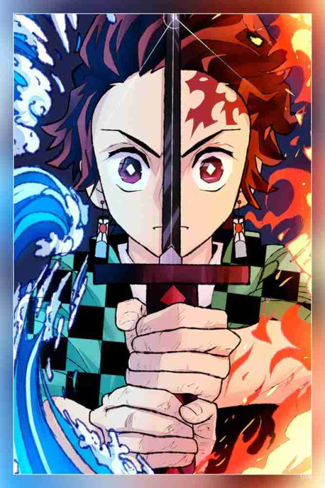 Demon Slayer Poster Unframed Anime Canvas Prints Tanjiro Kamado