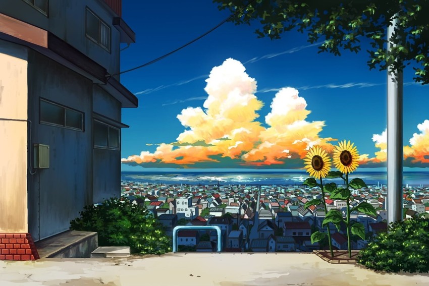 51 Anime Landscape Wallpapers  WallpaperSafari