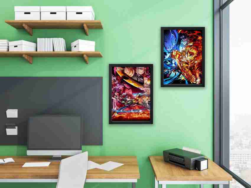 Demon Slayer Anime Poster Canvas Wall Art Prints Poster Gifts Photo Picture  Painting Posters Room Decor Home Decorative (12x18inch,No Frame)