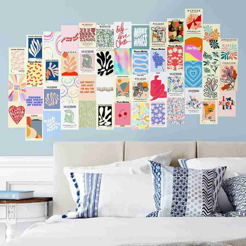 Photo Wall Collage Kit, 50 PCS Danish Pastel Room Decor Aesthetic,  Matisse Wall Art for Teen Girl Room Décor