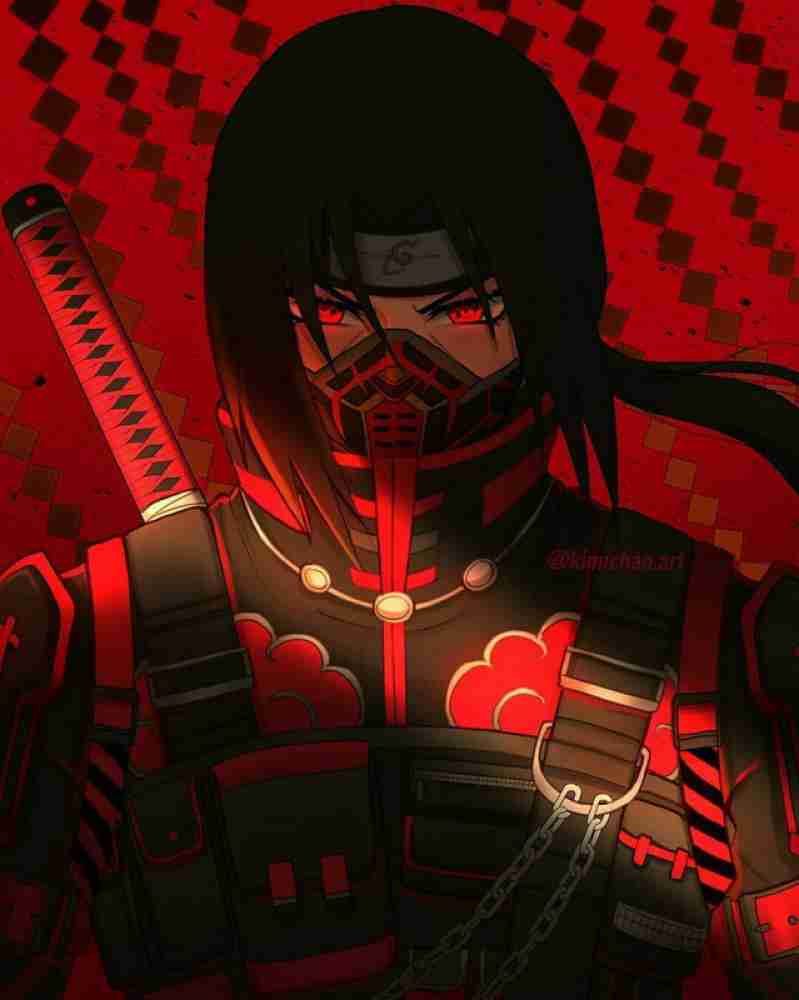 uchiha itachi é um dos personagens favoritos da série de anime naruto na  forma de um desenho wpap para ser usado como pôsteres, papéis de parede e  outros 18915622 Vetor no Vecteezy