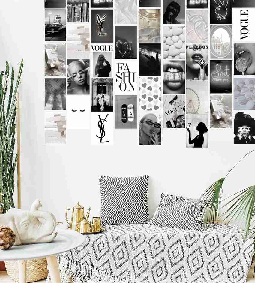 Black and white shop aesthetic room decor