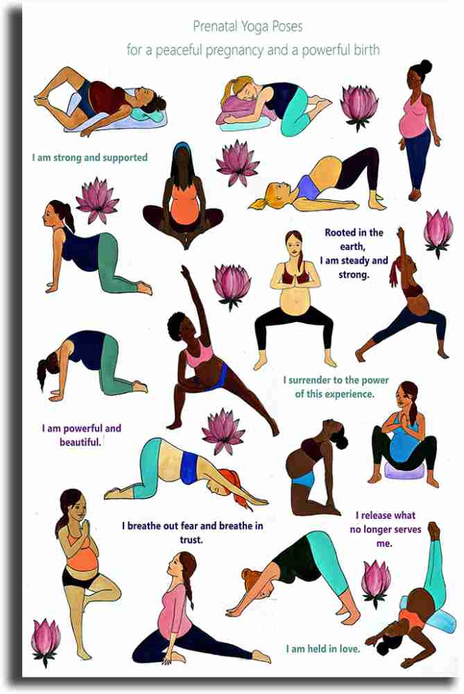 HD Printed Yoga Wall Poster GYM Motivational Quotes Meditation
