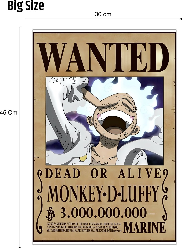 How much is Monkey D. Luffy's bounty?