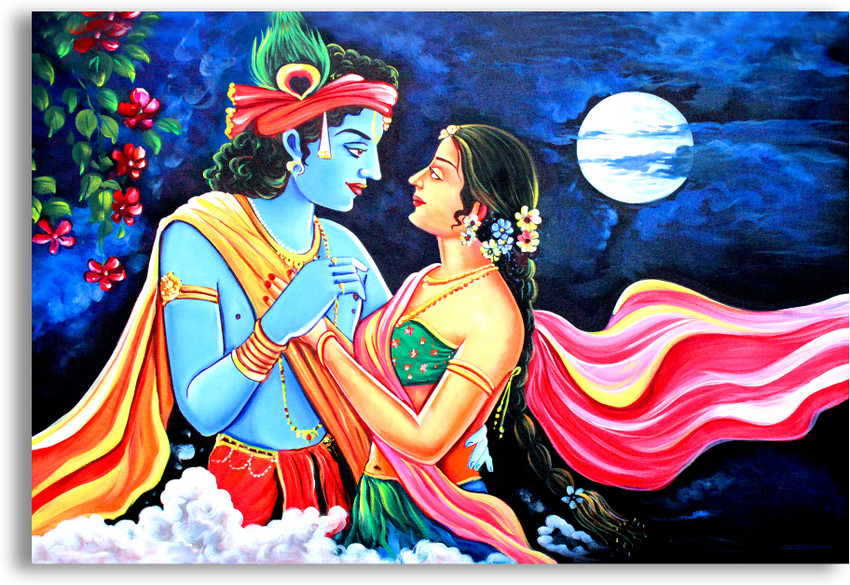 Krishna canvas best sale painting
