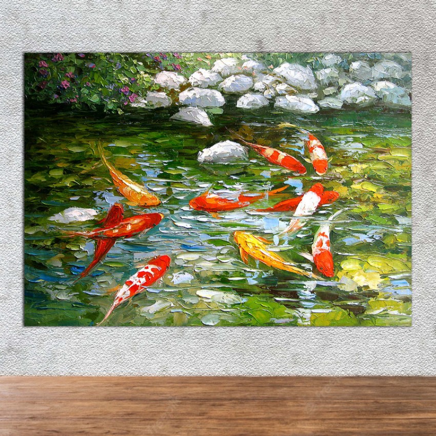 Poster Feng Sui Digital Painting Koi Fish Painting sl-4599 (Wall