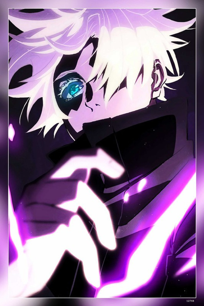 Gojou Satoru Anime Gojo Satoru Ice Iphone Jujutsu Kaisen Purple ...