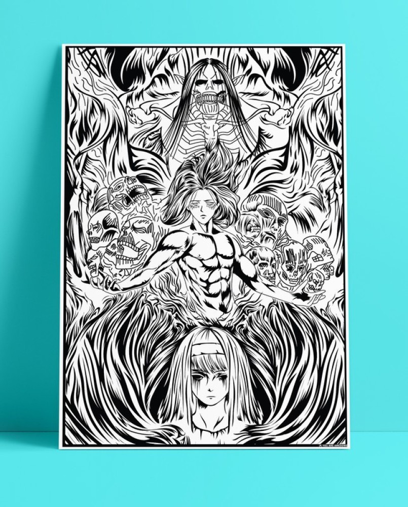 YAA - Attack On Titan : Ymir New Premium Design Anime Poster 05 (12 inch x  18 inch) Paper Print - Animation & Cartoons posters in India - Buy art,  film, design,