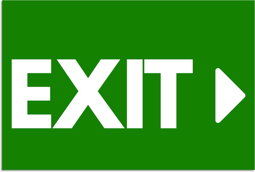 printable exit sign