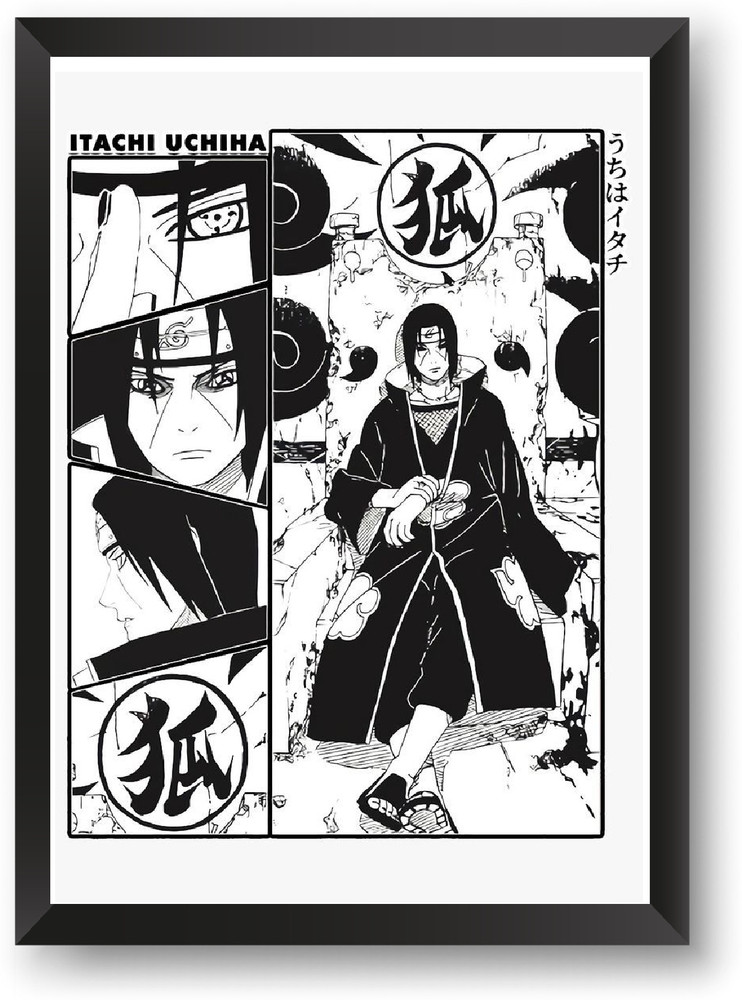 Itachi Uchiha Framed Poster Original Art Anime Naruto